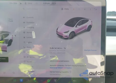 2021 Tesla Model Y Long Range Dual Motor All-Wheel Drive from USA, damaged, VIN 5YJYGDEE1MF089823